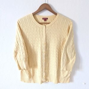 3/$25 Merona Cable Knit Button Up Cardigan